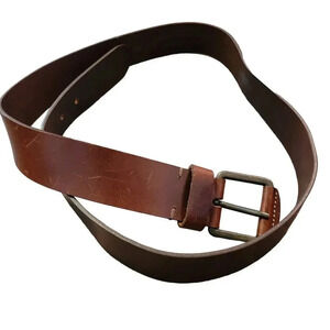 Mara Giordani Men's Leather Belt Size 40 Brown Handmade in Italy